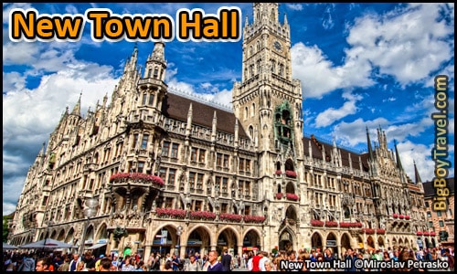 Free Munich Walking Tour Map Old Town - New Town Hall Neues Rathaus